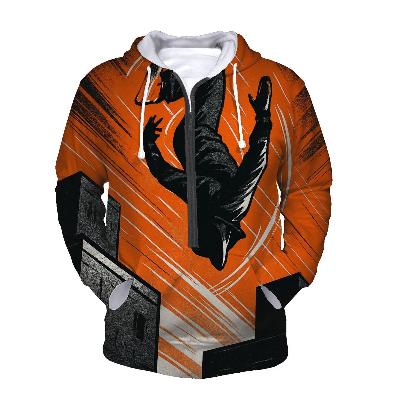 Urban Parkour Gravity Flip pullover hoodies