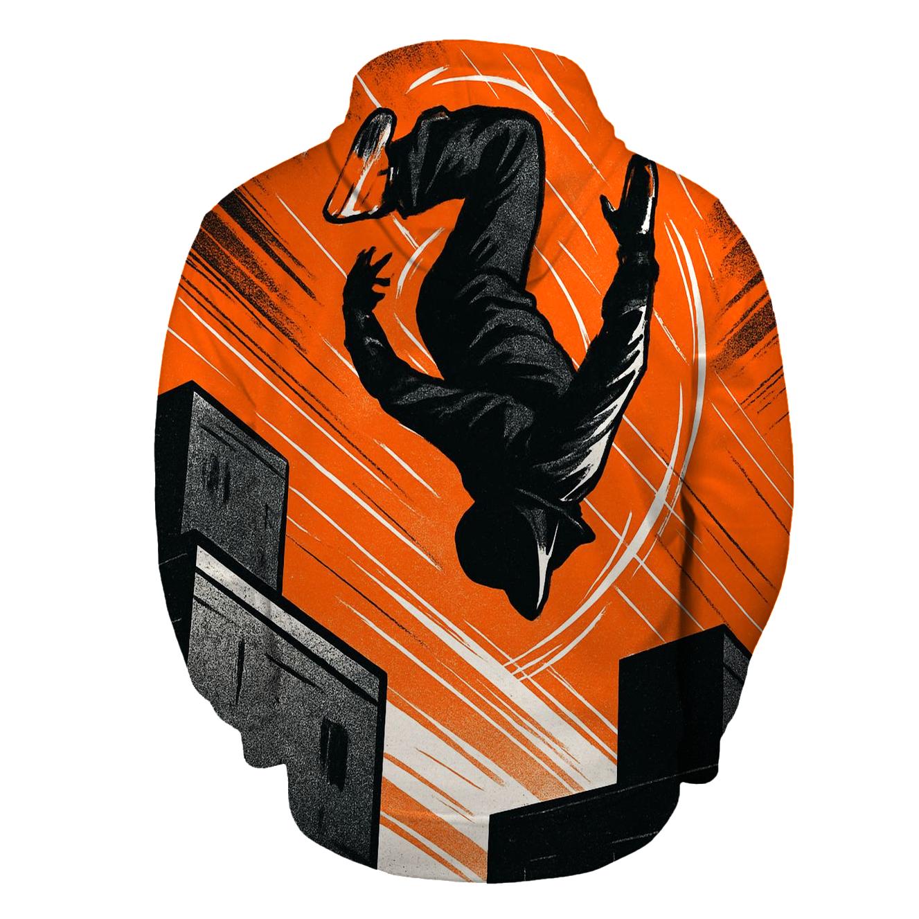 Urban Parkour Gravity Flip pullover hoodies
