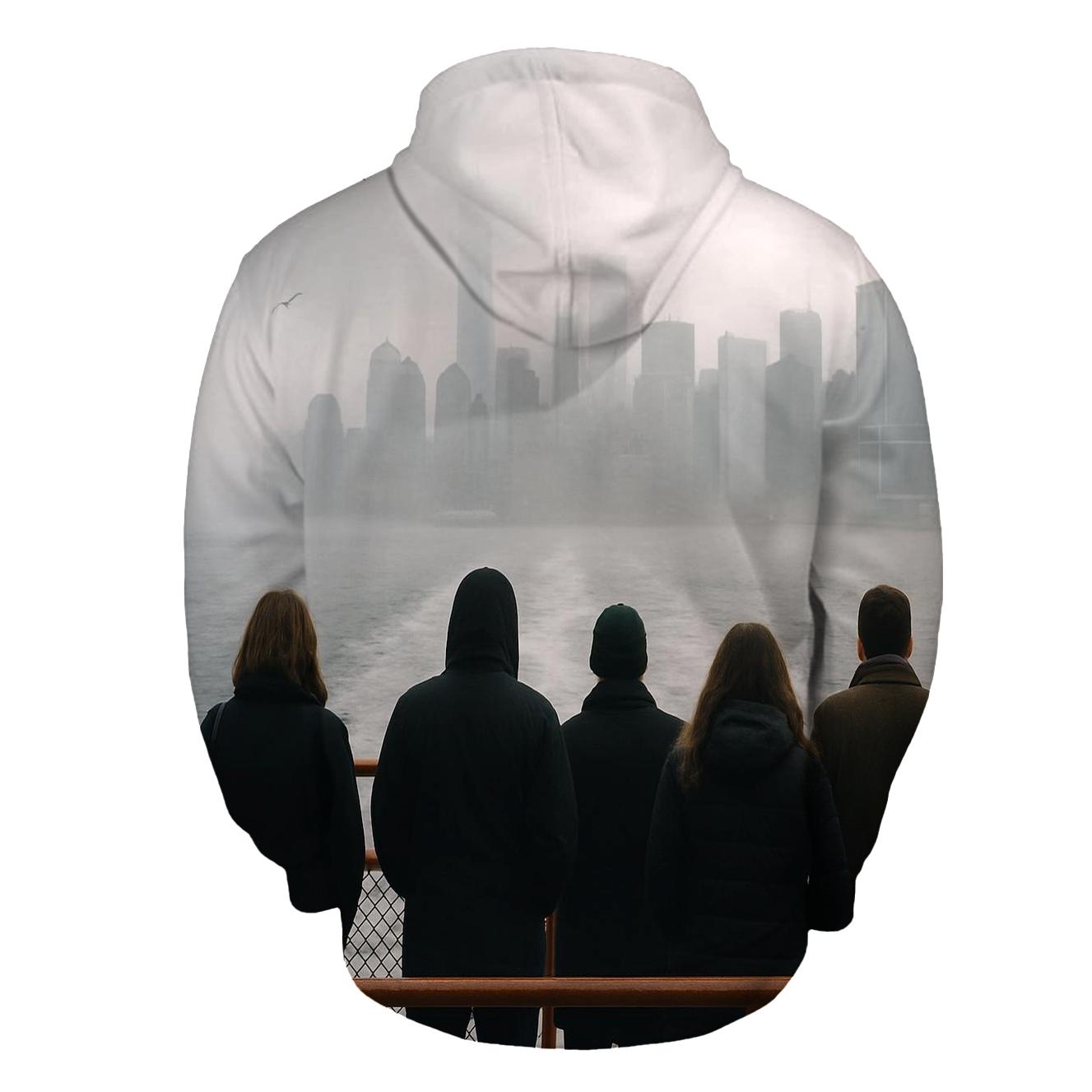 Staten Island Ferry Fog Reveal Of Downtown heavyweight hoodies