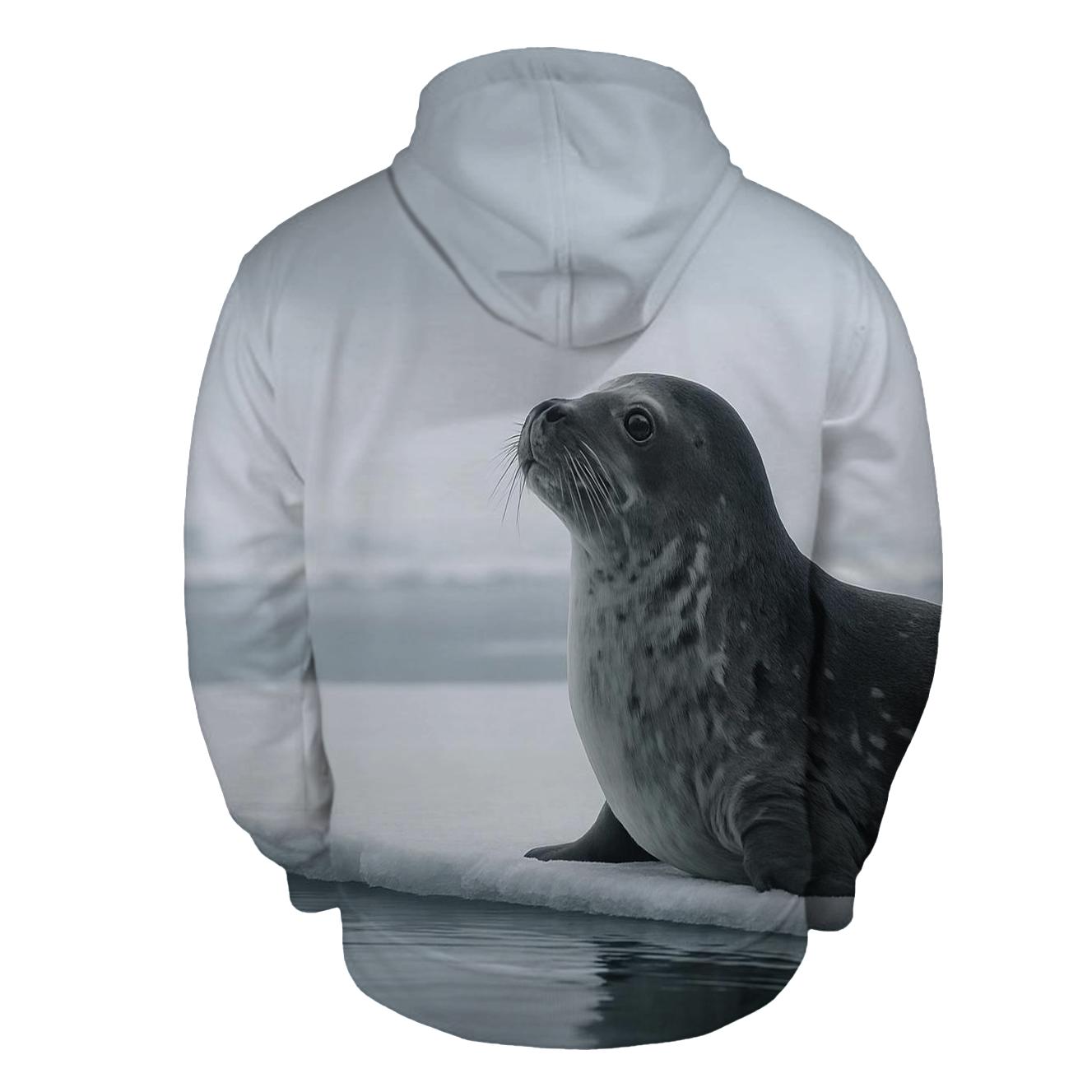Glacier Edge Weddell Seal premium hoodies
