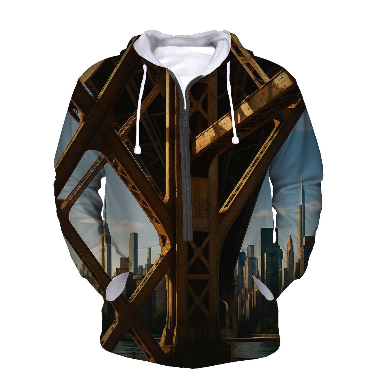 Queensboro Bridge Undercarriage Framing Midtown heavyweight hoodies