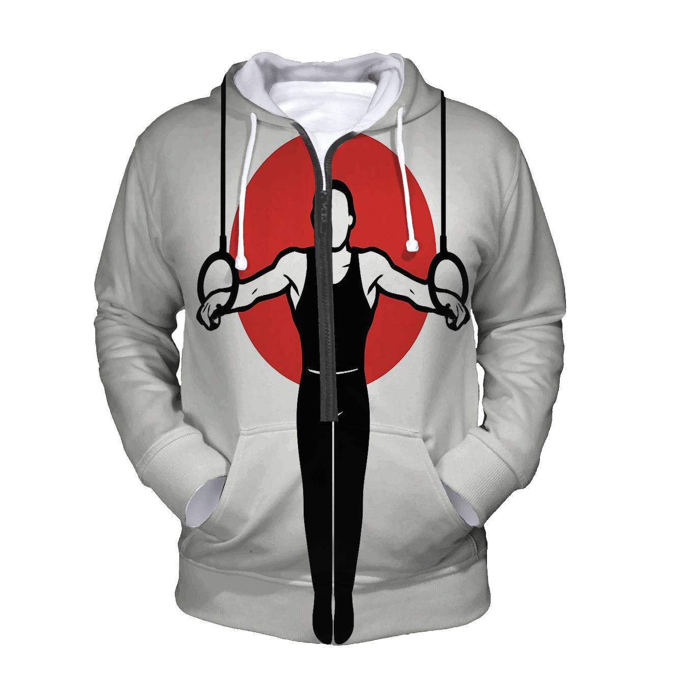 Ring Gymnastics Orbital Hold embroidered hoodies