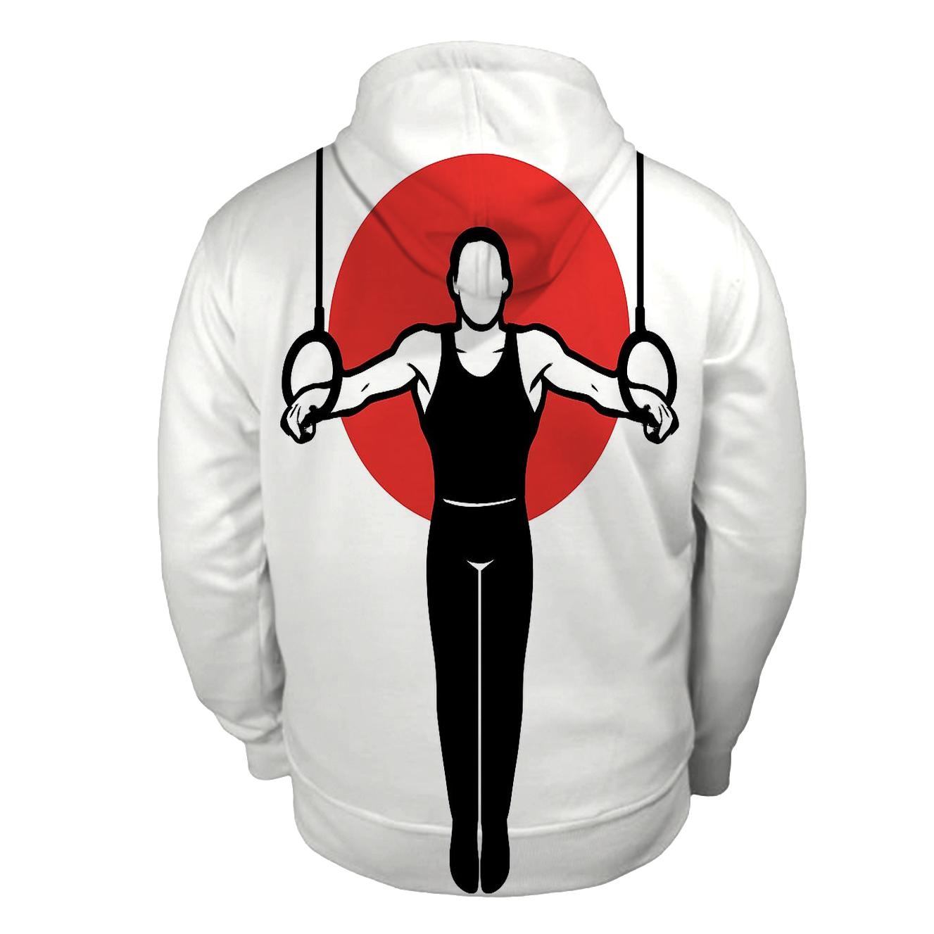 Ring Gymnastics Orbital Hold embroidered hoodies
