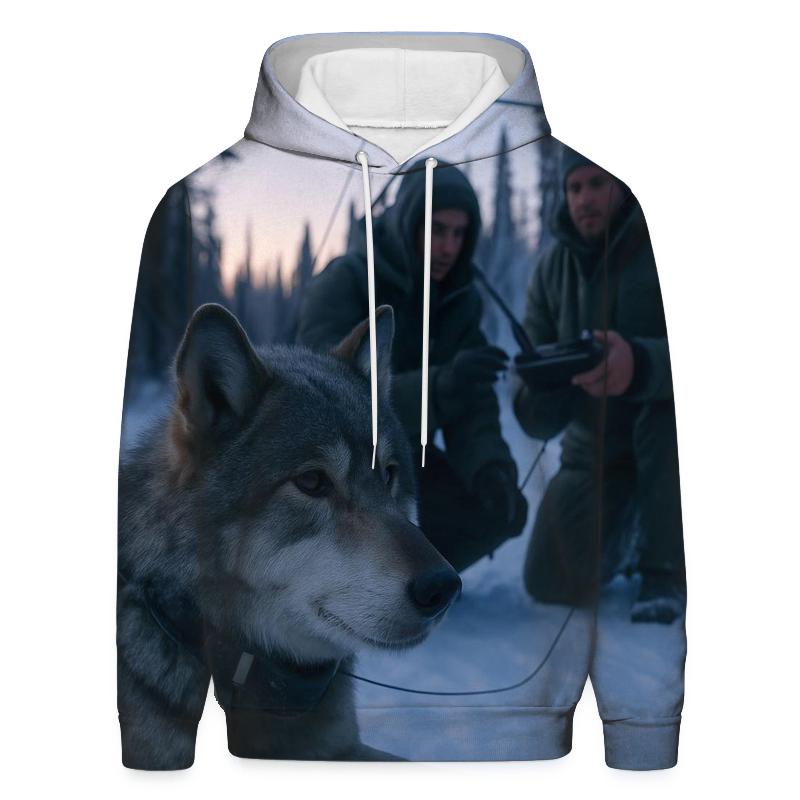 Radio Collar Check In Boreal Dawn zip-up hoodies