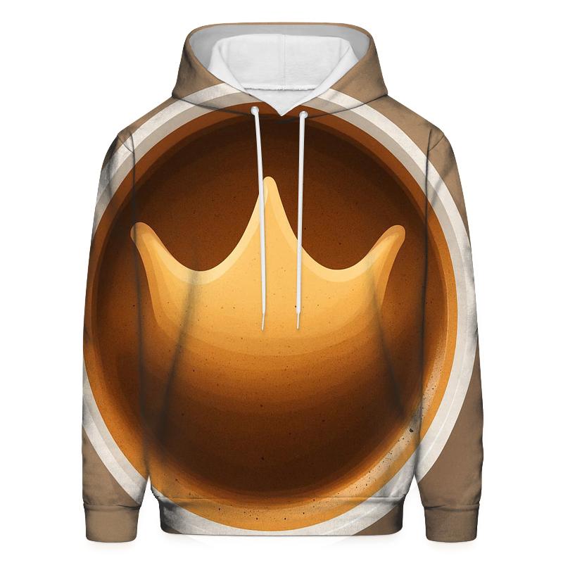 Crown Crema Arc embroidered hoodies