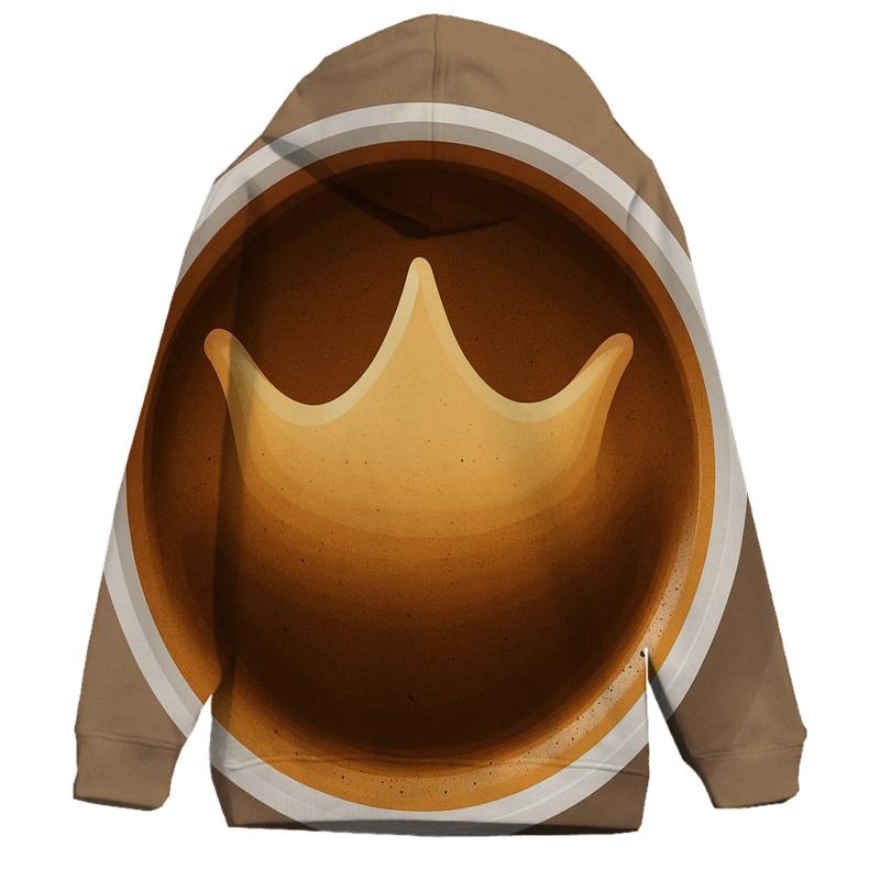 Crown Crema Arc embroidered hoodies