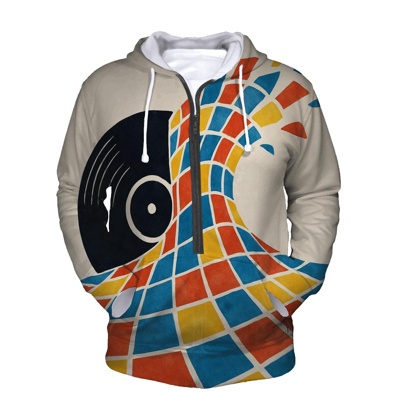 Vinyl Splash Mosaic heavyweight hoodies