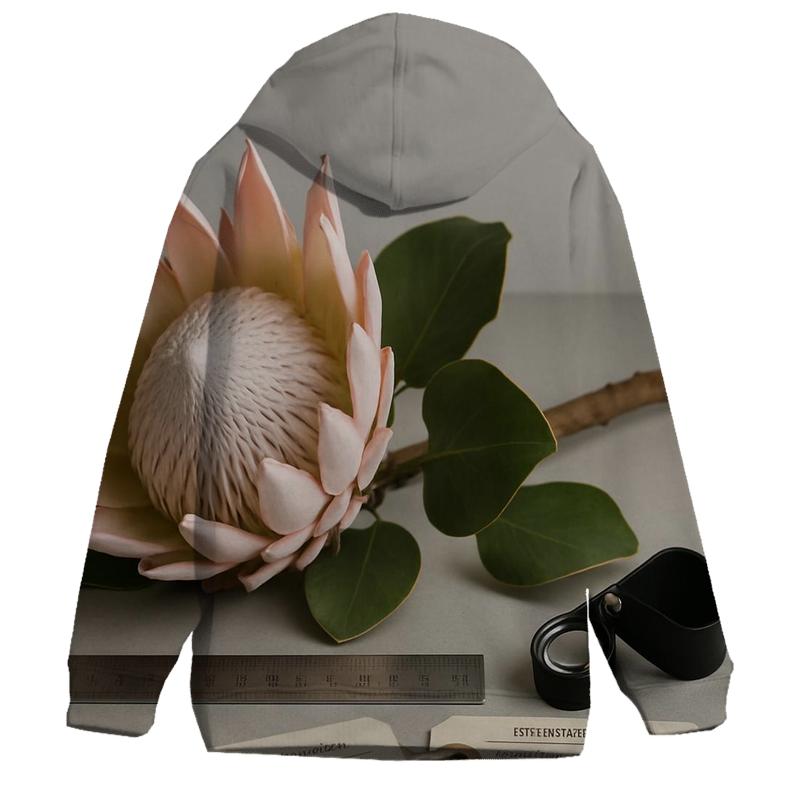 Protea Still Life With Botanical Measurement Tags hoodie designs