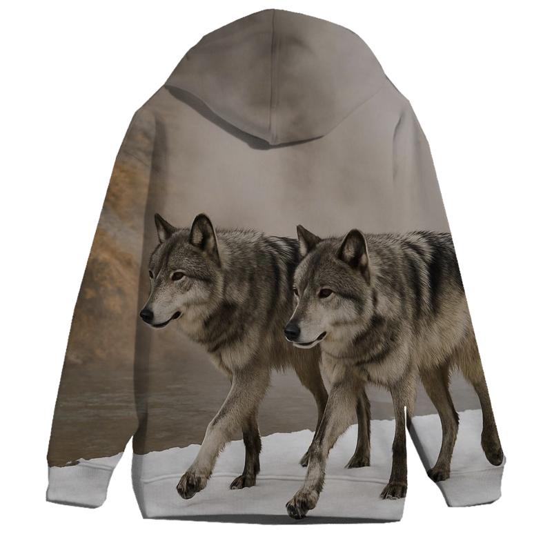 Wolves On The Geothermal Snow Line hoodie trends
