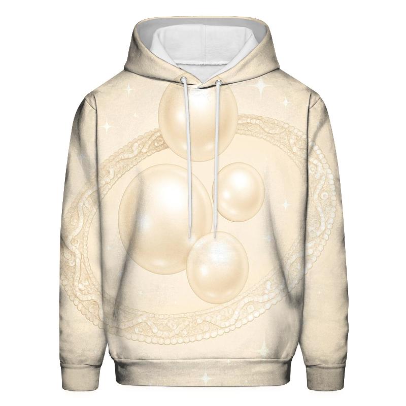 Champagne Orbit Lace heavyweight hoodies