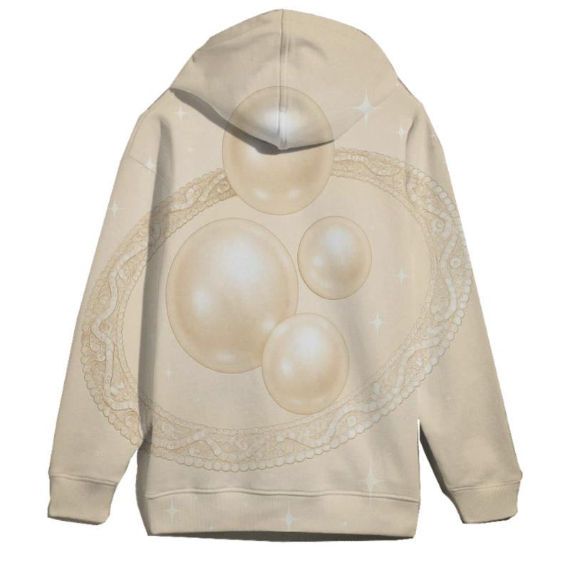 Champagne Orbit Lace heavyweight hoodies