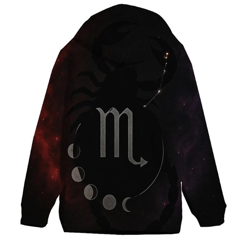 Scorpio Lunar Sting Sigil lightweight hoodies