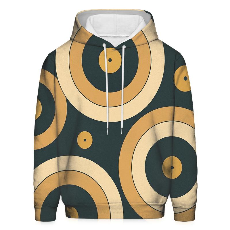 Vinyl Record Ripple Pattern hoodie trends