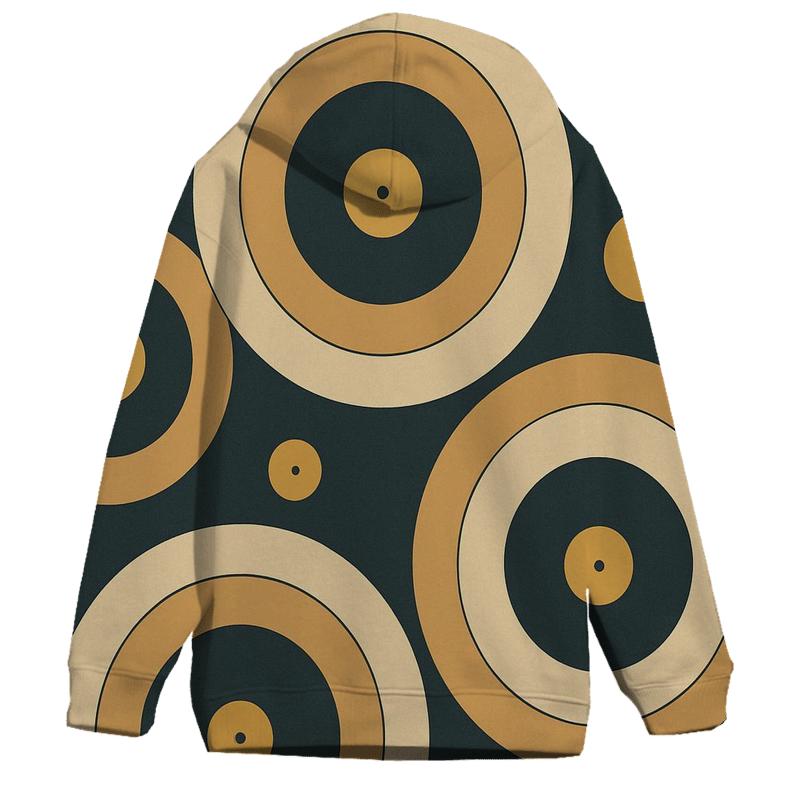 Vinyl Record Ripple Pattern hoodie trends
