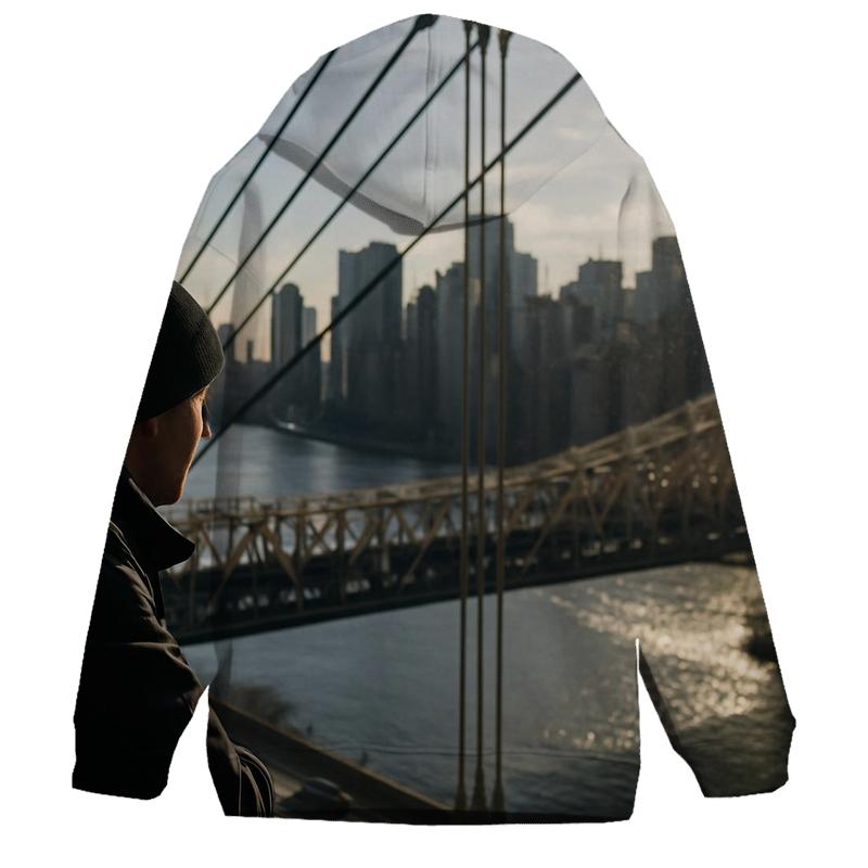 Roosevelt Island Tram Window Over Midtown hoodies fashion