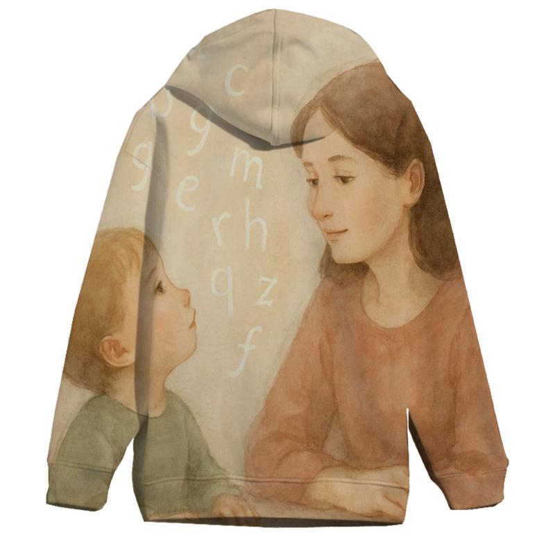 The Quiet Alphabet Of Her Care premium hoodies