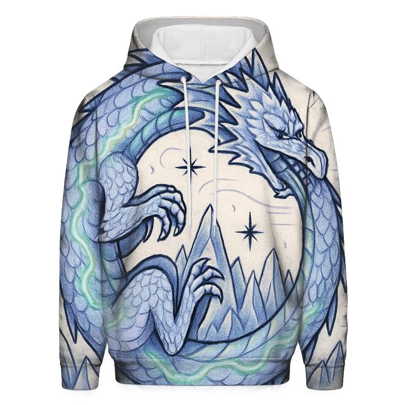 Ouroboros Glacier Ring With Aurora Veins hoodies fashion