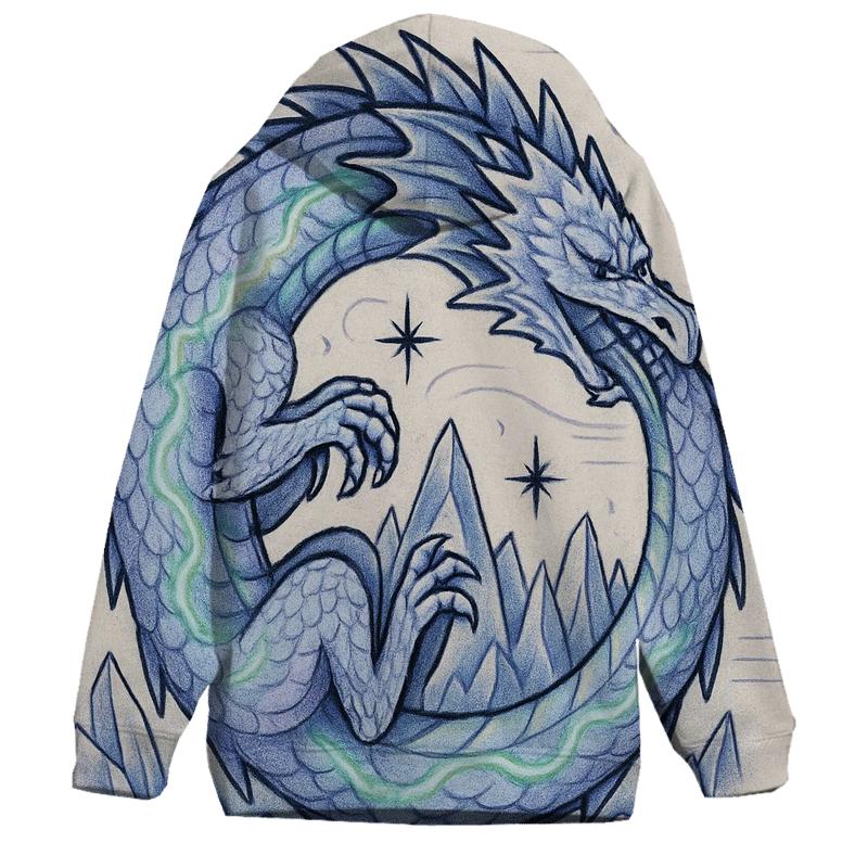 Ouroboros Glacier Ring With Aurora Veins hoodies fashion