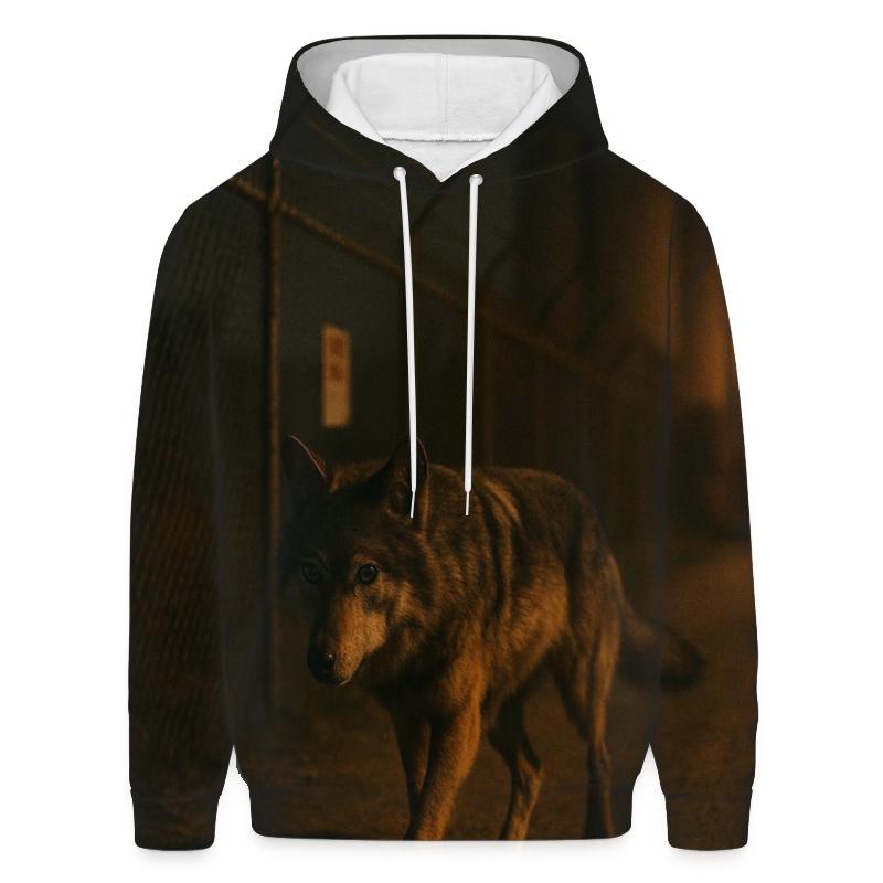 Night Patrol On An Industrial Perimeter hoodie designs