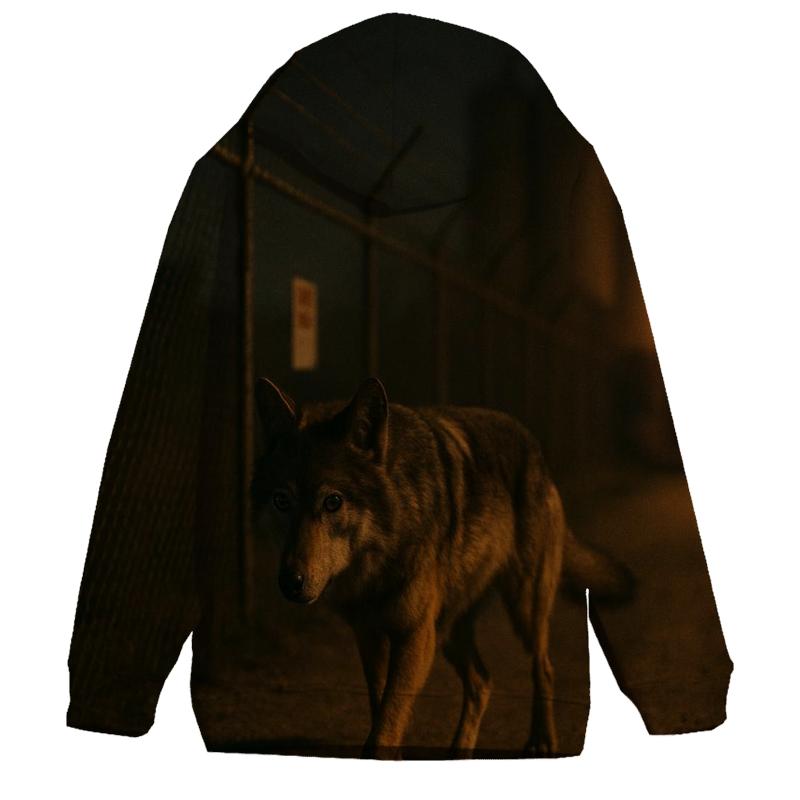 Night Patrol On An Industrial Perimeter hoodie designs