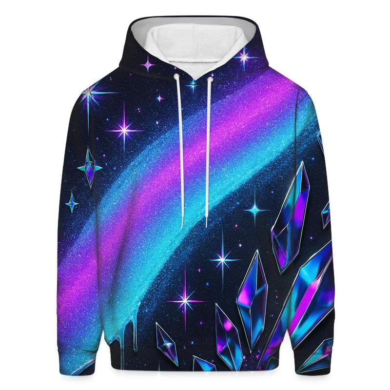 Neon Prism Street Aurora designer hoodies