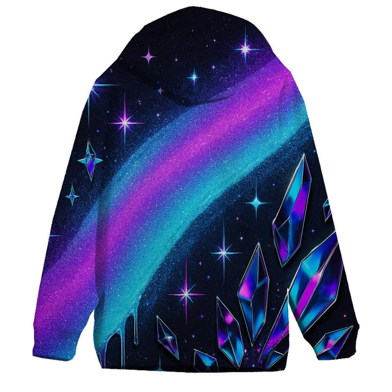Neon Prism Street Aurora designer hoodies