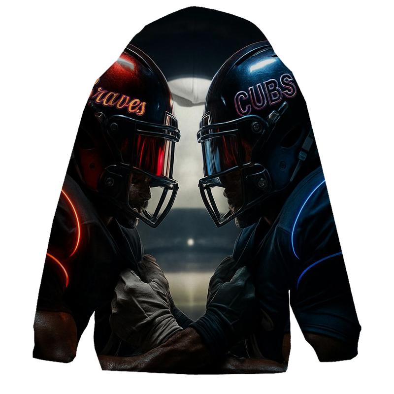 Neon Helmet Reflections Rivalry heavyweight hoodies