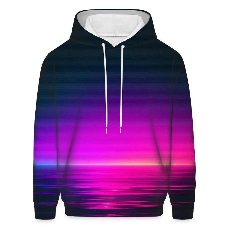 Neon Harbor Afterglow hoodie designs