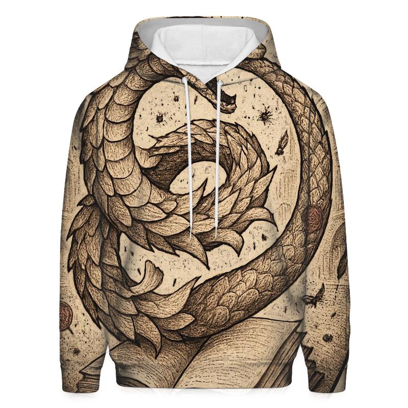 Ouroboros Library Of Rewritten Pages lightweight hoodies