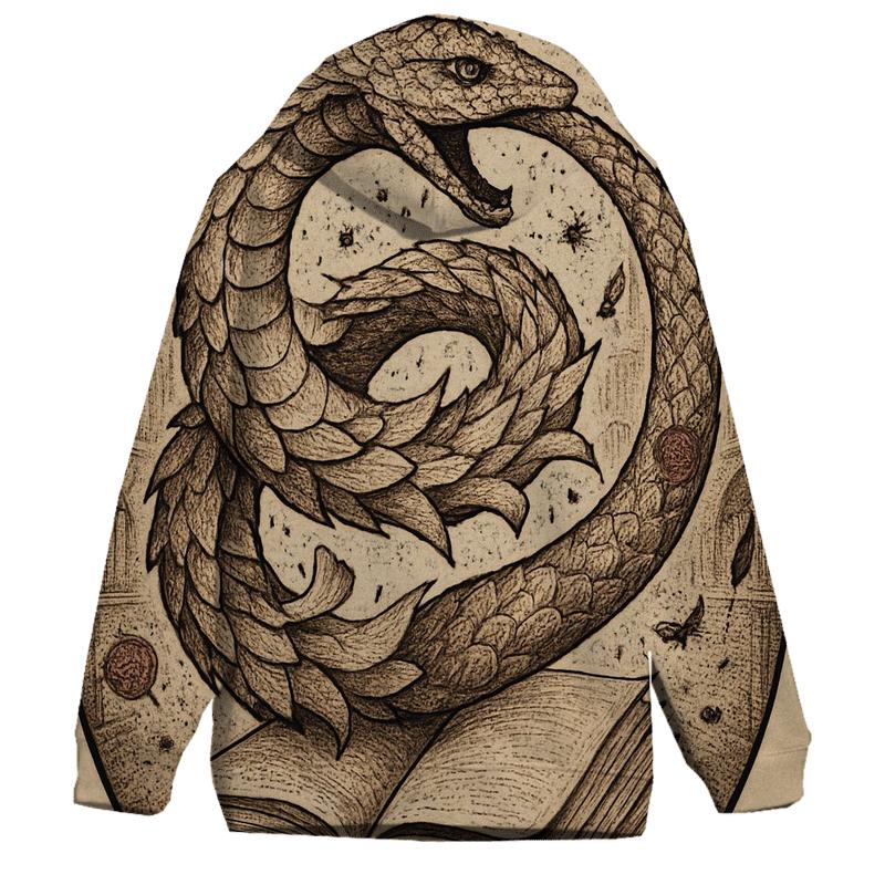 Ouroboros Library Of Rewritten Pages lightweight hoodies