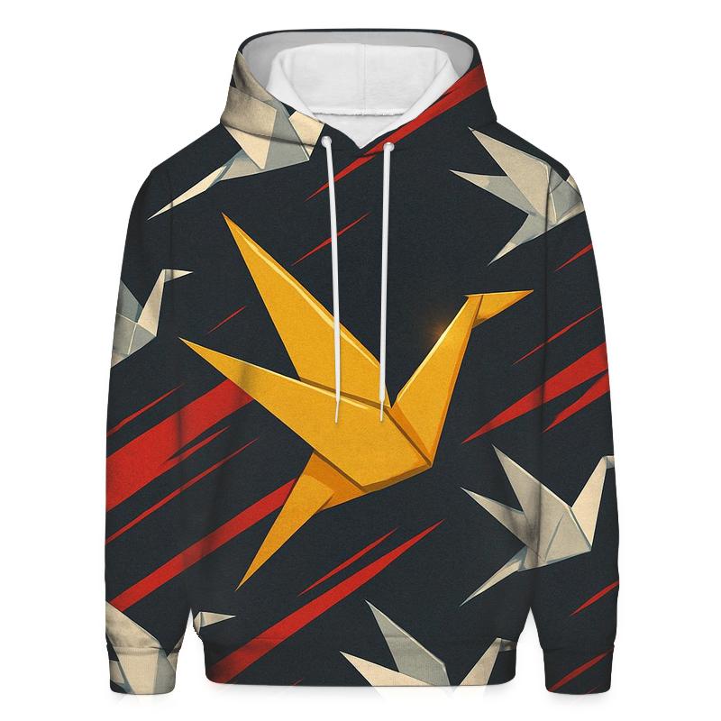 Kinetic Origami Crane Storm lightweight hoodies