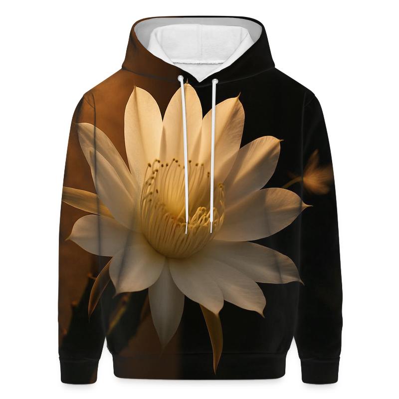 Night Blooming Cereus Opening Under Porch Light pullover hoodies