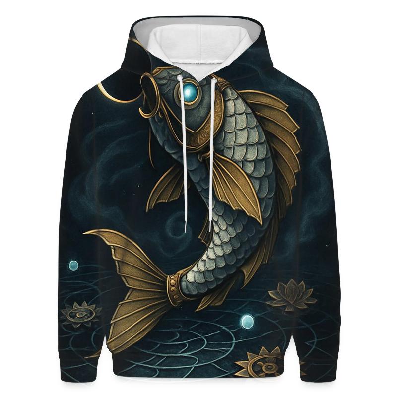Clockwork Koi Eclipse heavyweight hoodies
