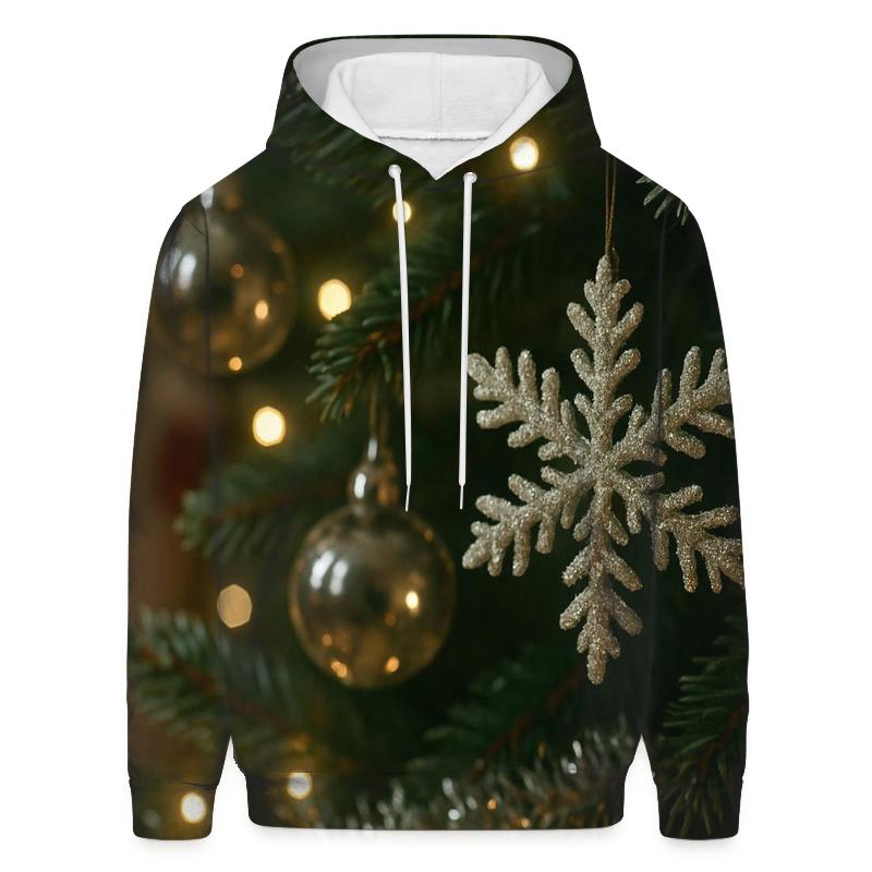 Quiet Tree Branch With Glass Ornaments lightweight hoodies