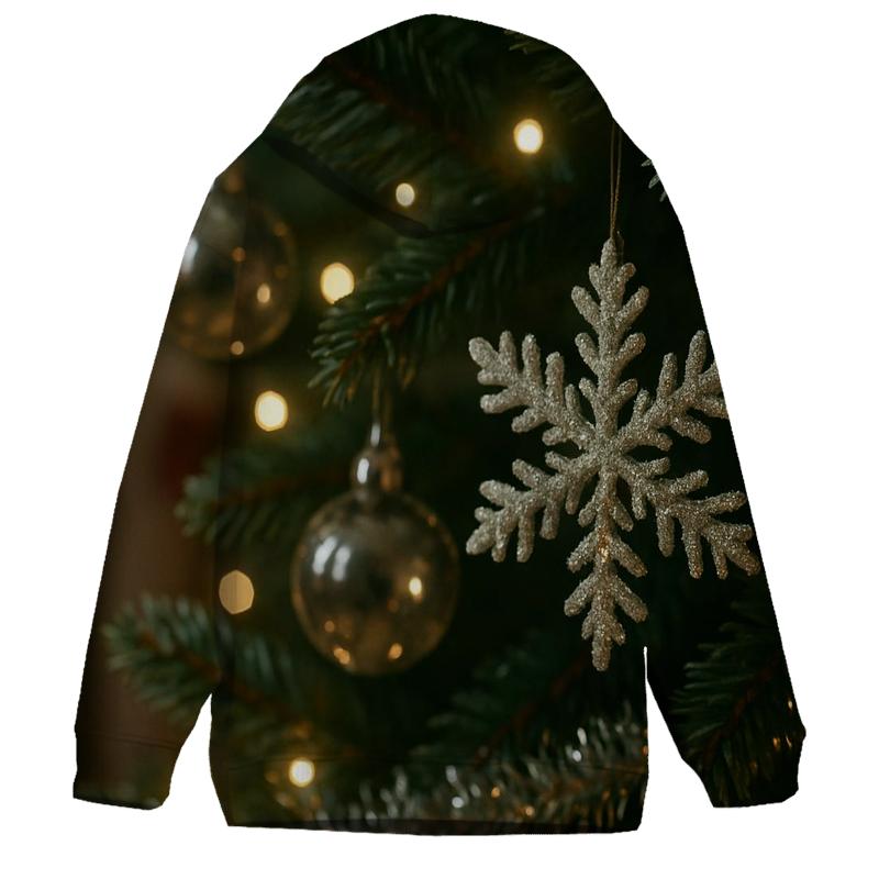 Quiet Tree Branch With Glass Ornaments lightweight hoodies