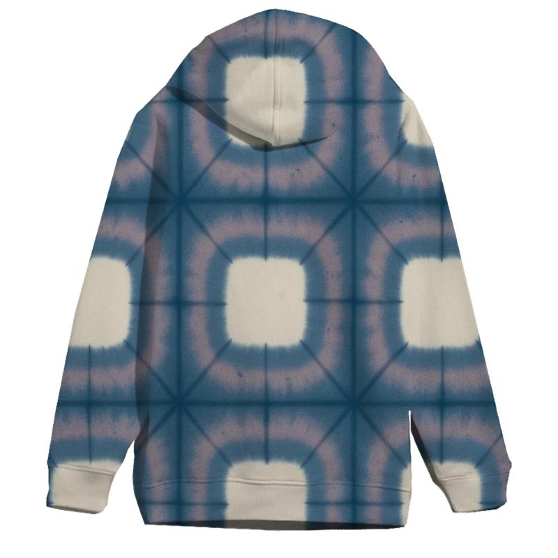 Itajime Moon Crater Grid lightweight hoodies
