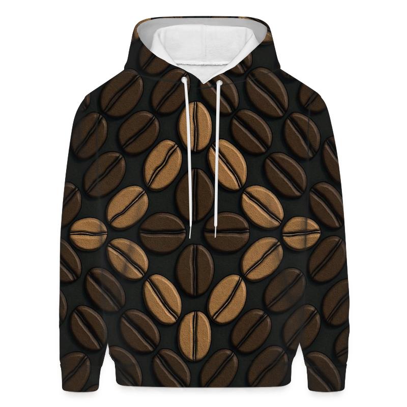 Bean Mosaic Tile printed hoodies