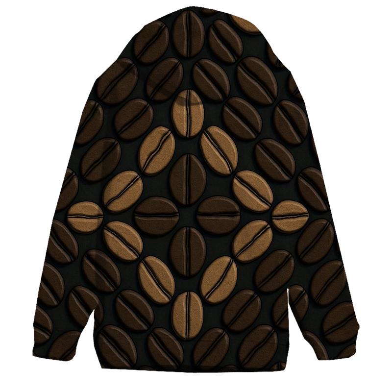 Bean Mosaic Tile printed hoodies