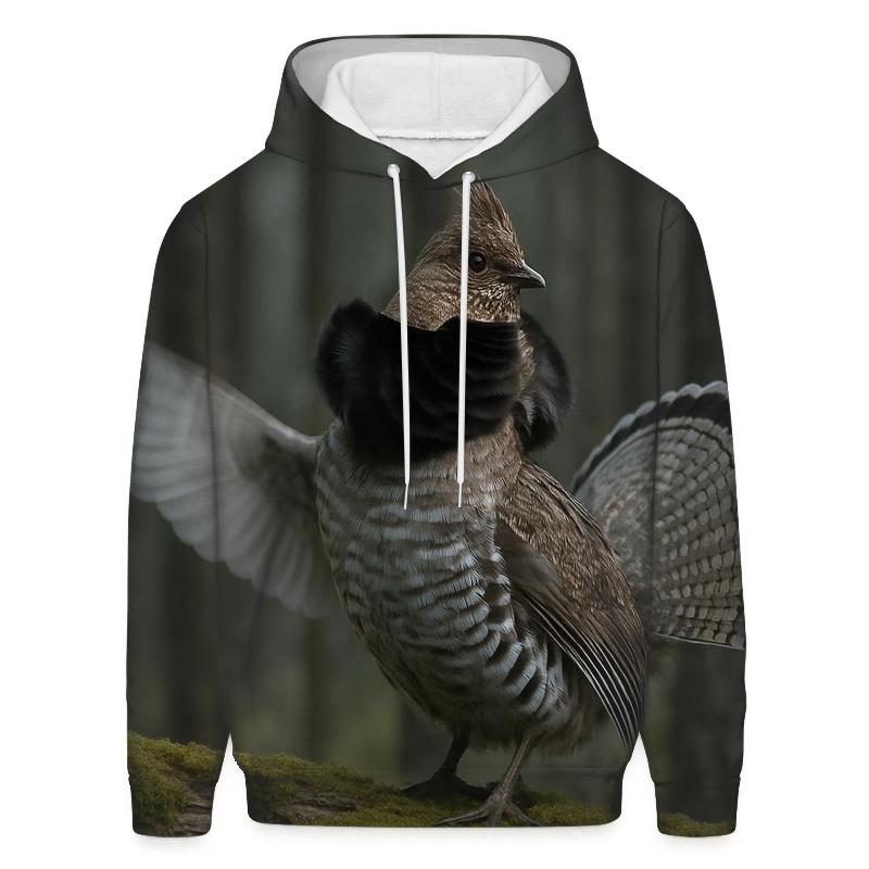 Boreal Drumming Ruffed Grouse hoodie trends