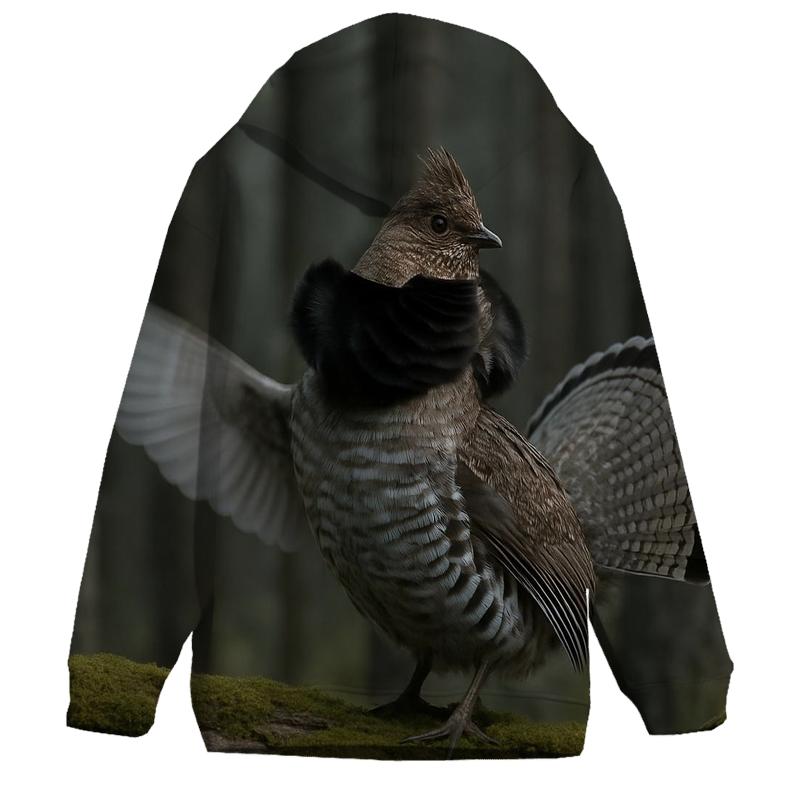 Boreal Drumming Ruffed Grouse hoodie trends