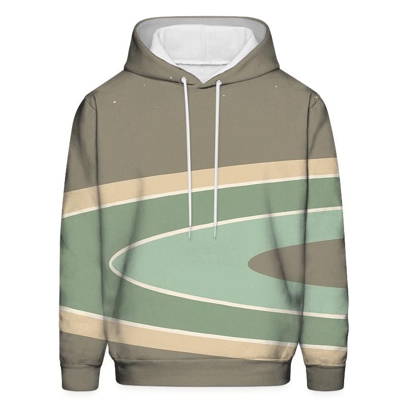 Ring Plane Horizon Bands zip-up hoodies