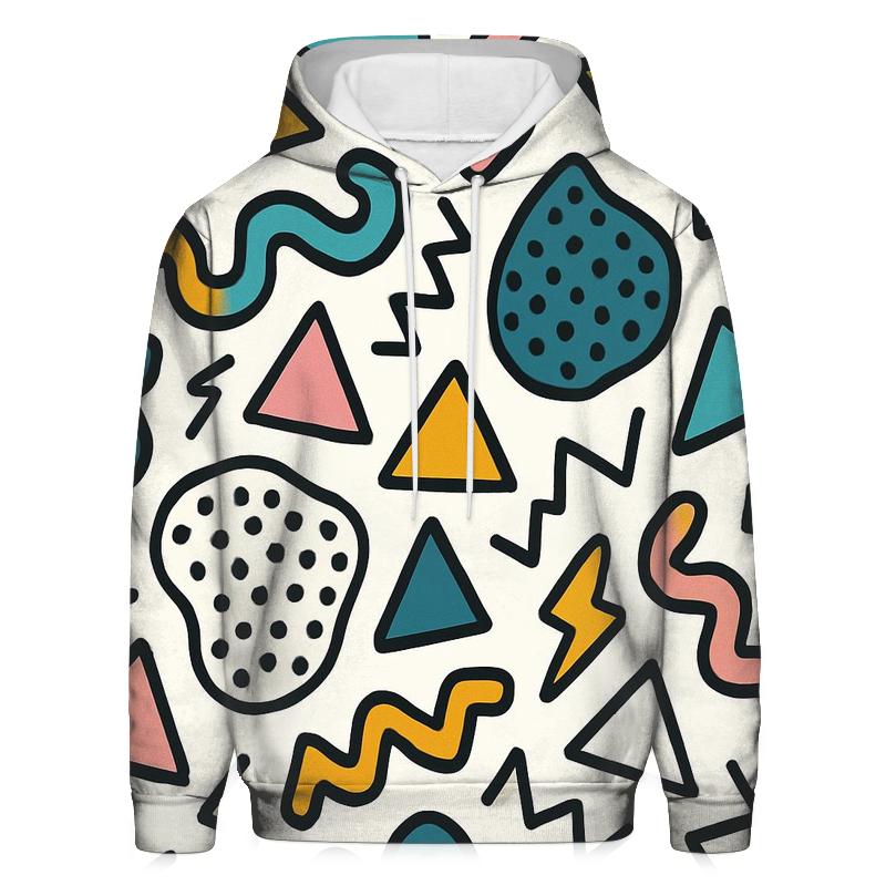 Memphis Sticker Scatter Party hoodie trends