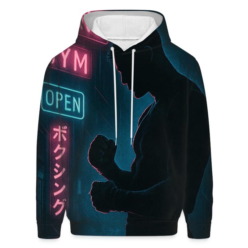Neon Alley Shadow Boxer zip-up hoodies