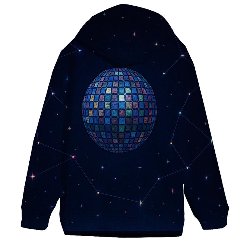 Midnight Disco Constellation zip-up hoodies