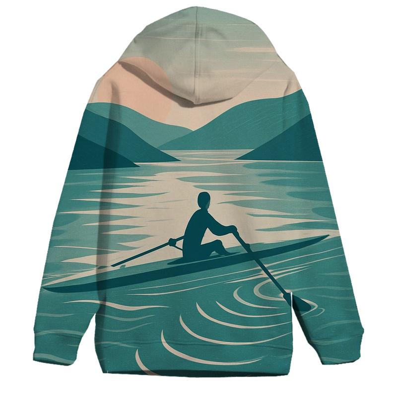 Coastal Rowing Tidal Rhythm designer hoodies