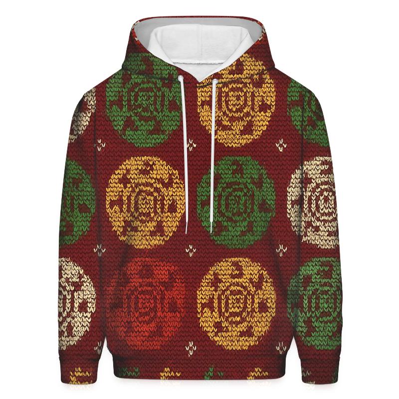 Reindeer Black Hole Polka Design lightweight hoodies
