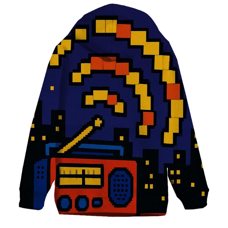 Pixel Radio Skyline hoodie designs