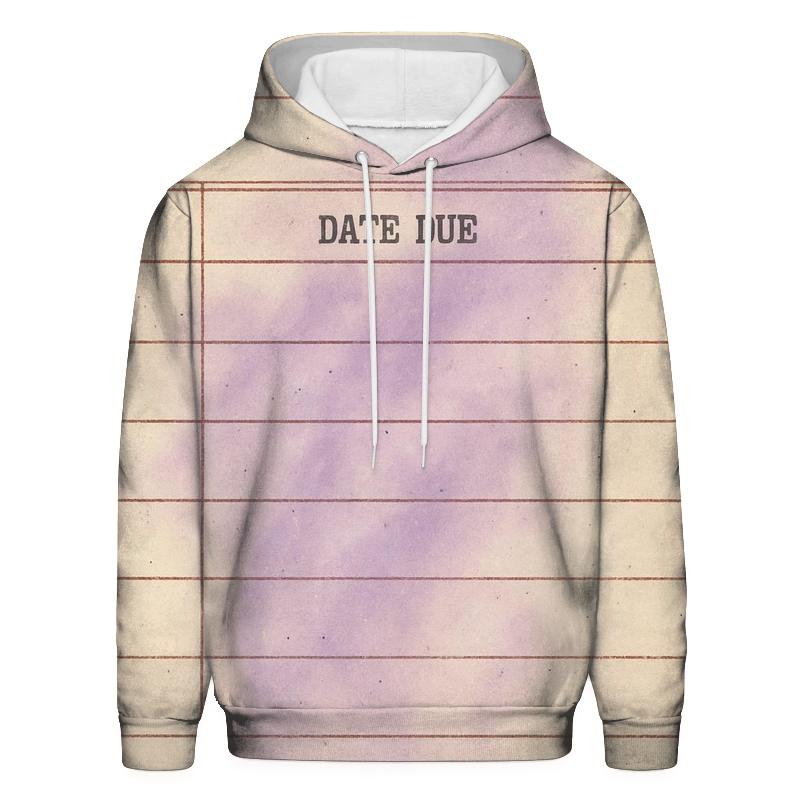 Vintage Library Card Nebula Catalog graphic hoodies