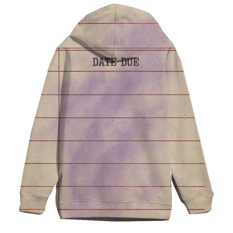 Vintage Library Card Nebula Catalog graphic hoodies