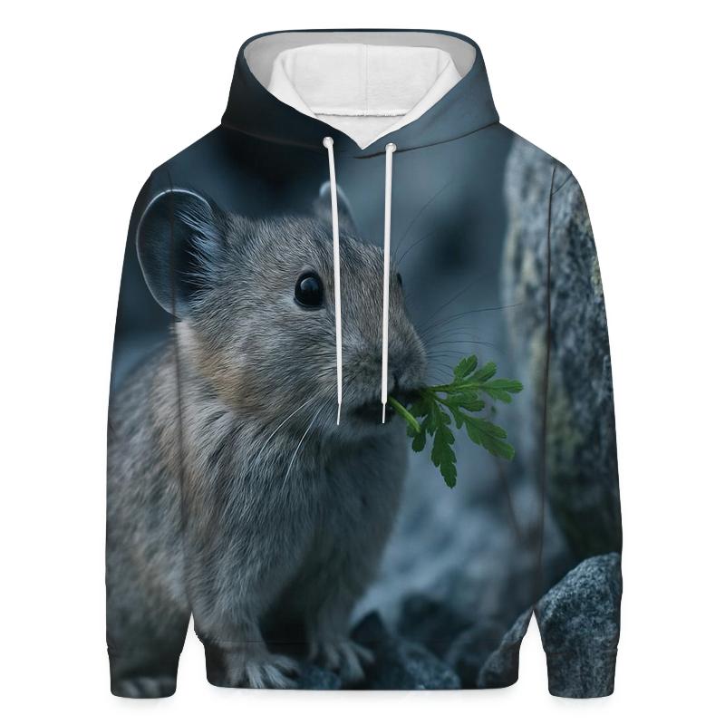 Alpine Sentinel American Pika graphic hoodies